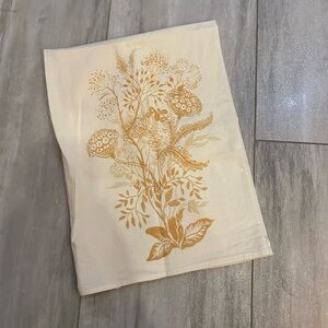 Golden Wildflower Bouquet Flour Sack Kitchen Hand Towel